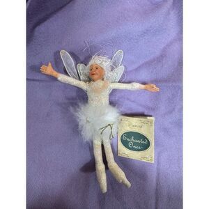 Vintage Enchanted Ones Fairies Frost 6" Pink White NWT